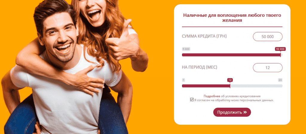 Кредит наличными без справки о доходах Киев