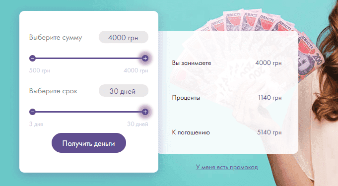 Кредит7 Украина оформить кредит онлайн на карту до 4000 грн (www.credit7.ua)