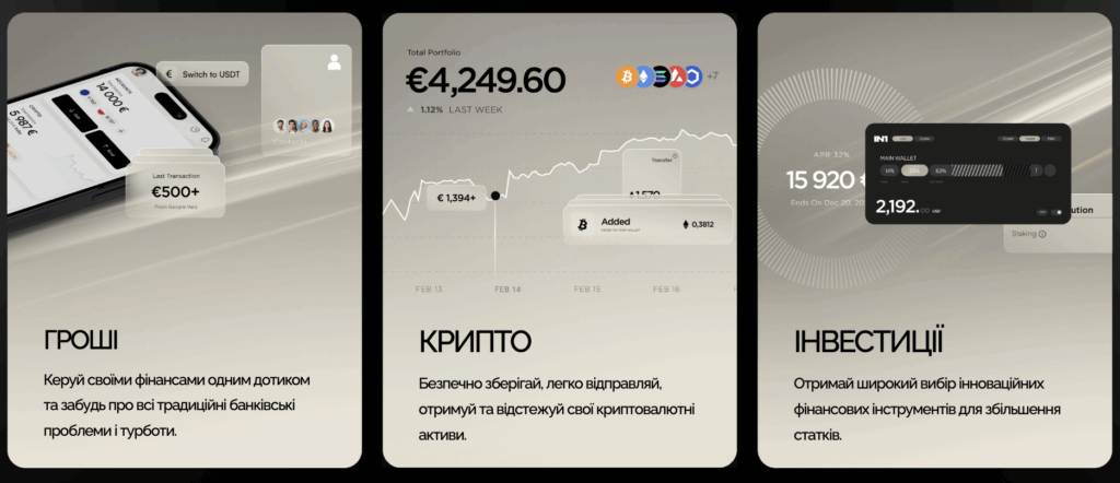 IN1 крипто карта