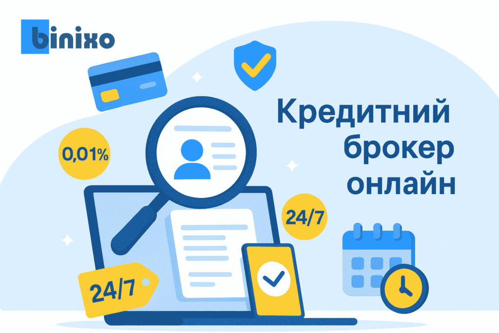 Binixo кредит онлайн на картку