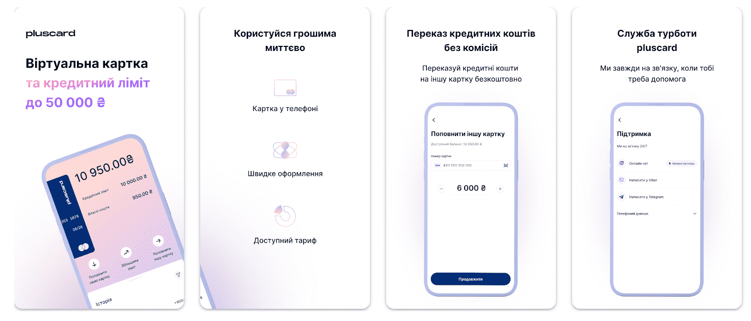 pluscard мобільний додаток Україна